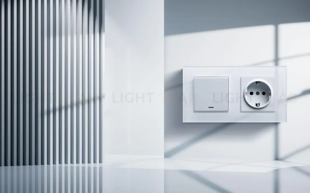 Выключатель 1-клавишный перекрестный 10А/250В с LED подсветкой, белый Kollinger REA-S-015WH для Aspekt, Eleganz, Reflex REA-S-015WH