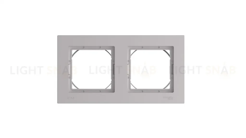 Рамка 2-ая, универсальная Systeme Electric AtlasDesign Aqua Алюминий ATN440302 ATN440302