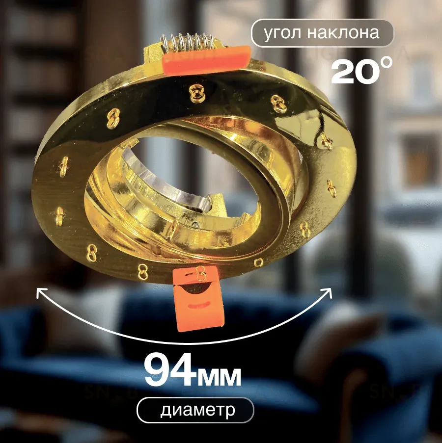 Встраиваемый светильник Dio D'Arte Elite Osimo GU10.5.14.9.5.110 G Osimo GU10.5.14.9.5.110 G