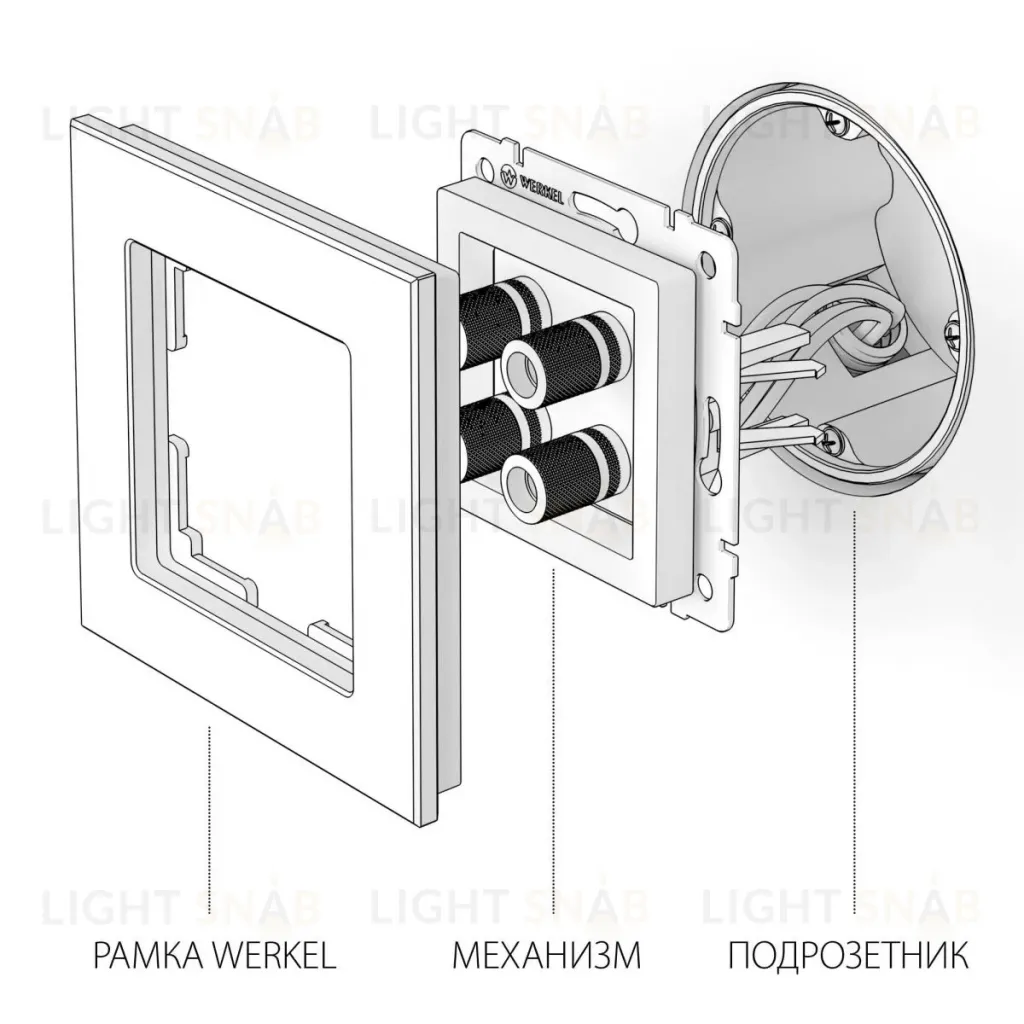 Акустическая розетка Werkel W1185006 4690389157660 a050879 4690389157660