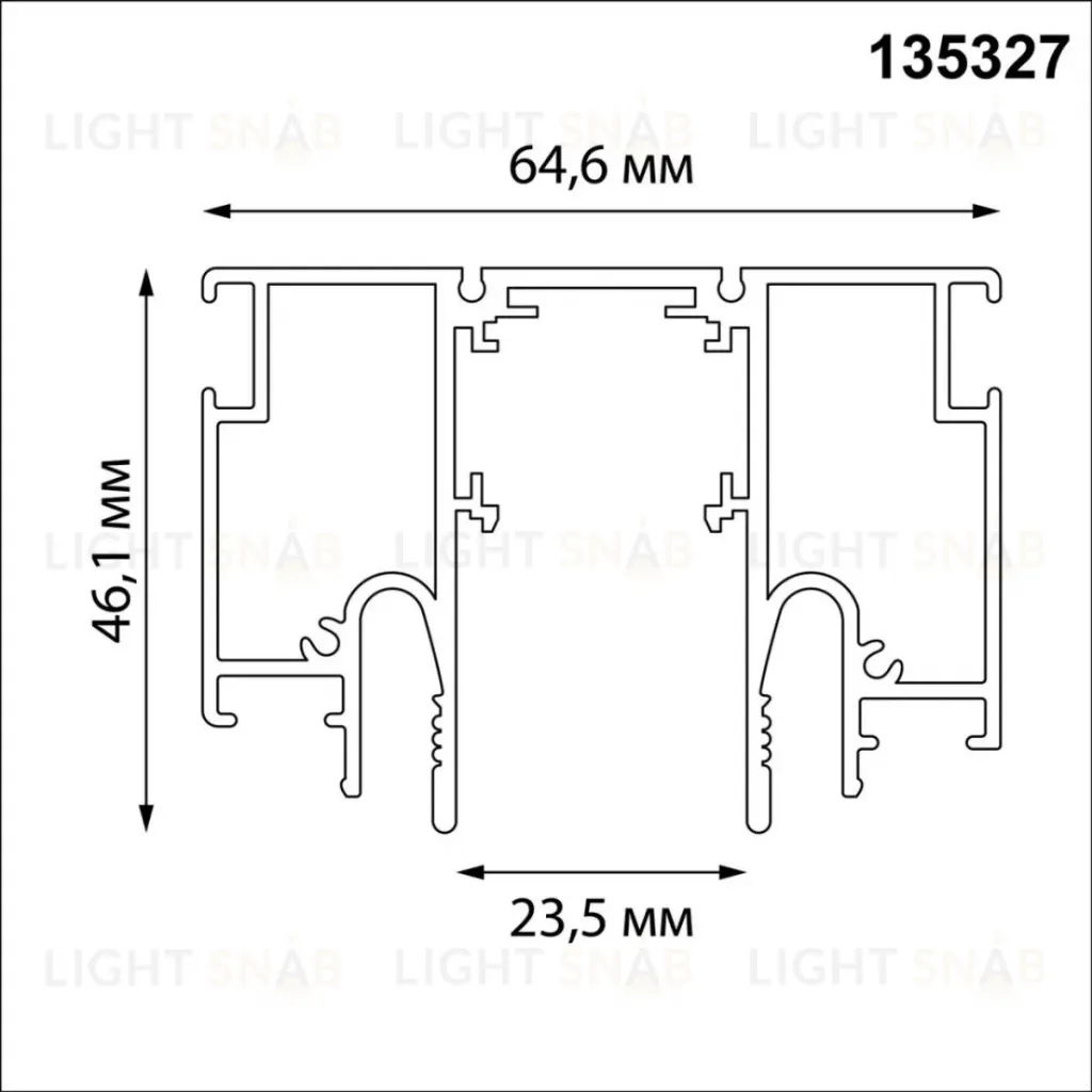 Шинопровод для монтажа в натяжной потолок LumFer For Novotech Flum 135327 135327