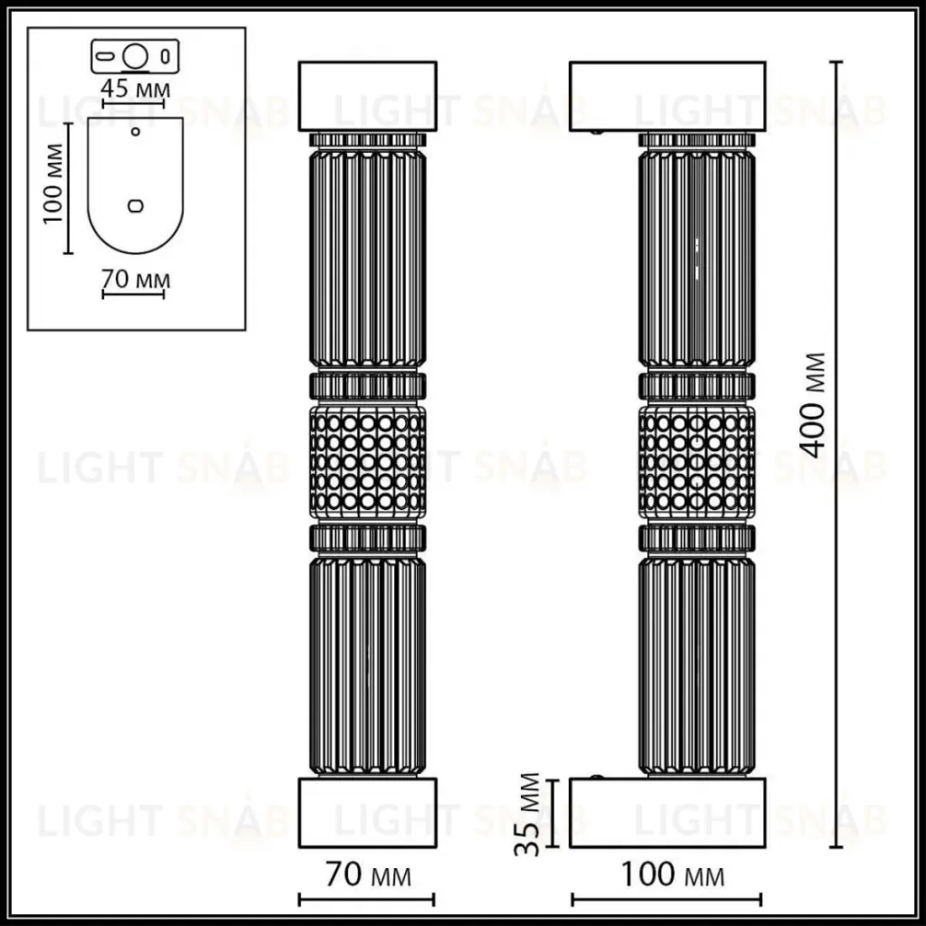 Настенный светильник Odeon Light L-Vision Collier 5455/12WL 5455/12WL