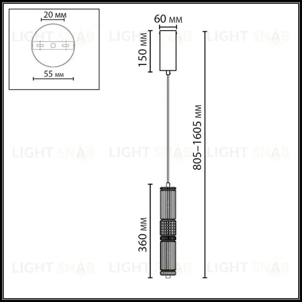 Подвесной светильник Odeon Light L-Vision Collier 5456/12L 5456/12L