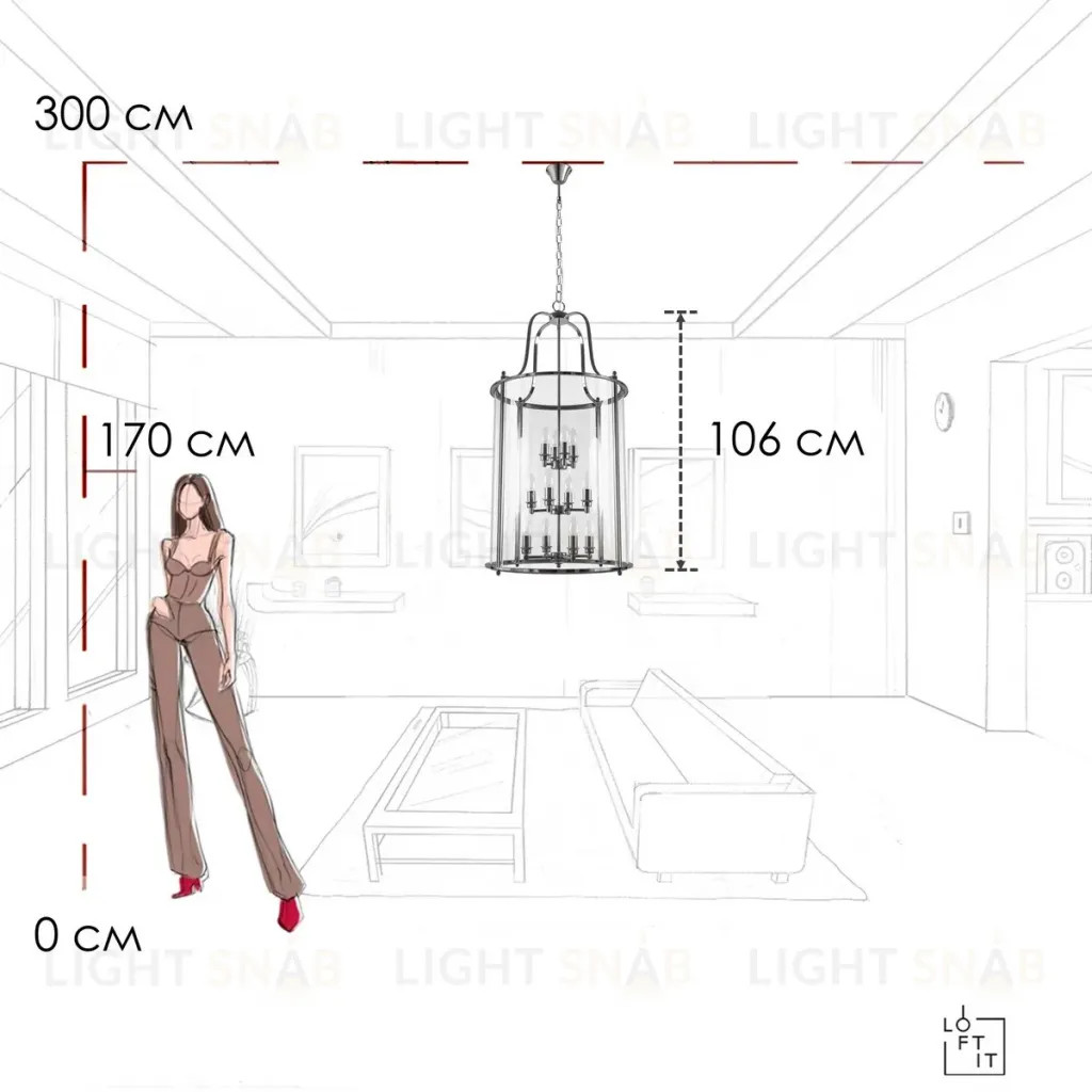 Подвесной светильник Loft IT Lighthouse 10456/12 CR 10456/12 CR