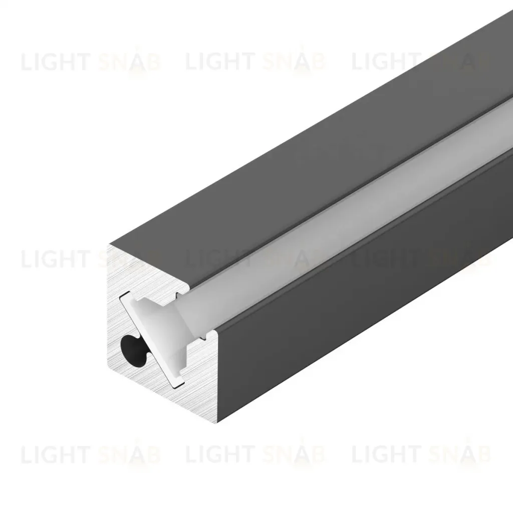 Профиль с экраном Arlight SL-KANT-H10-SQUARE-2000 IRON GREY (Алюминий+пластик) 055325 055325