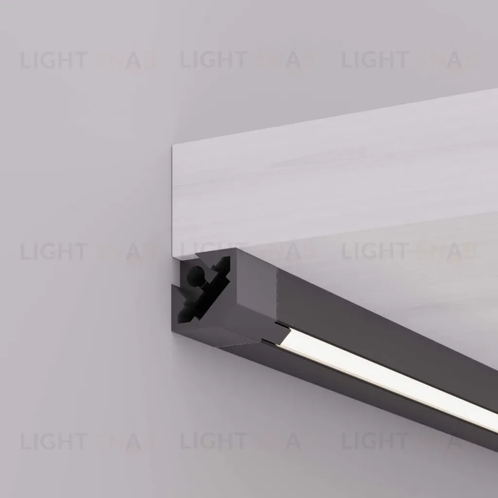 Профиль с экраном Arlight SL-KANT-H10-SQUARE-2000 IRON GREY (Алюминий+пластик) 055325 055325