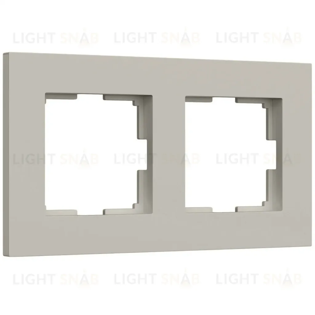 Рамка на 2 поста Werkel Slab (дымчатый софт) W0022917 4690389218415 a071621 4690389218415
