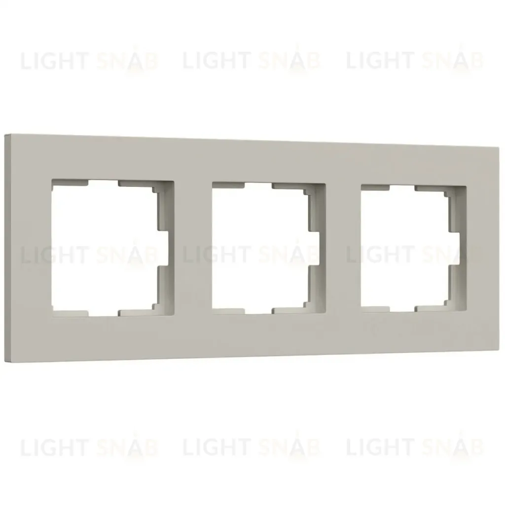 Рамка на 3 поста Werkel Slab (дымчатый софт) W0032917 4690389218439 a071626 4690389218439