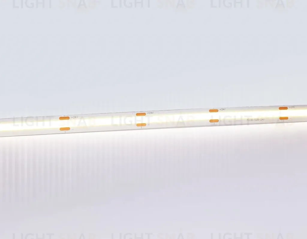 Светодиодная лента Ambrella Light Illumination COB 528Led/14W m/ 24V IP20 4500K/ 5m*10mm*2mm (2 конт.) GS4752 GS4752