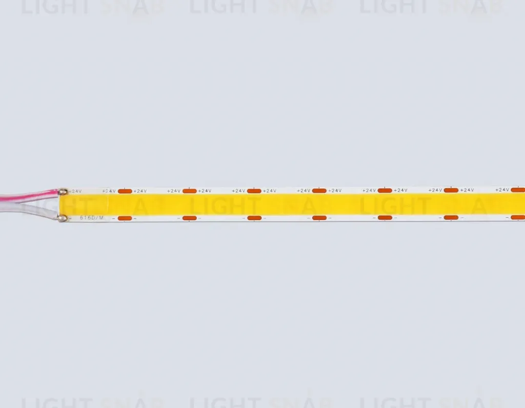 Светодиодная лента Ambrella Light Illumination COB 616Led/19W m/ 24V IP20 3000K/ 5m*12mm*2mm (2 конт.) GS4801 GS4801