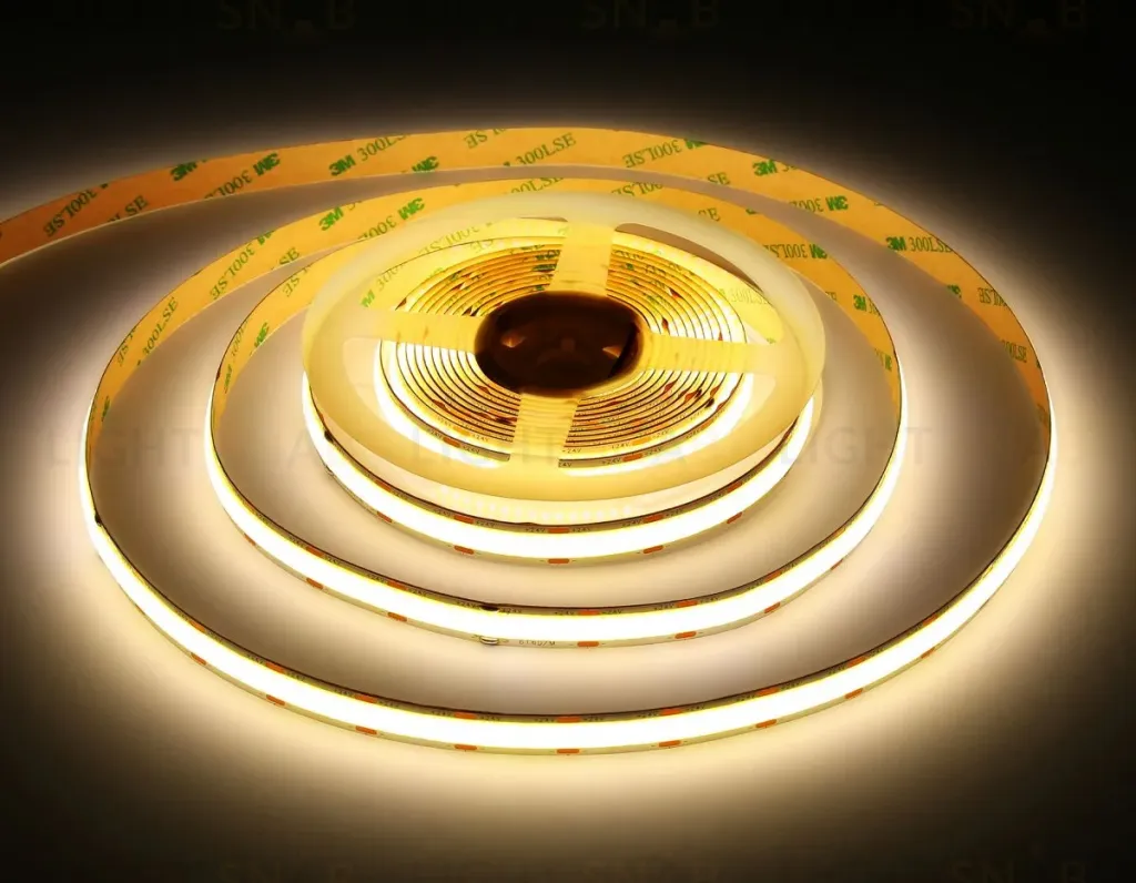 Светодиодная лента Ambrella Light Illumination COB 616Led/19W m/ 24V IP20 4500K/ 5m*12mm*2mm (2 конт.) GS4802 GS4802