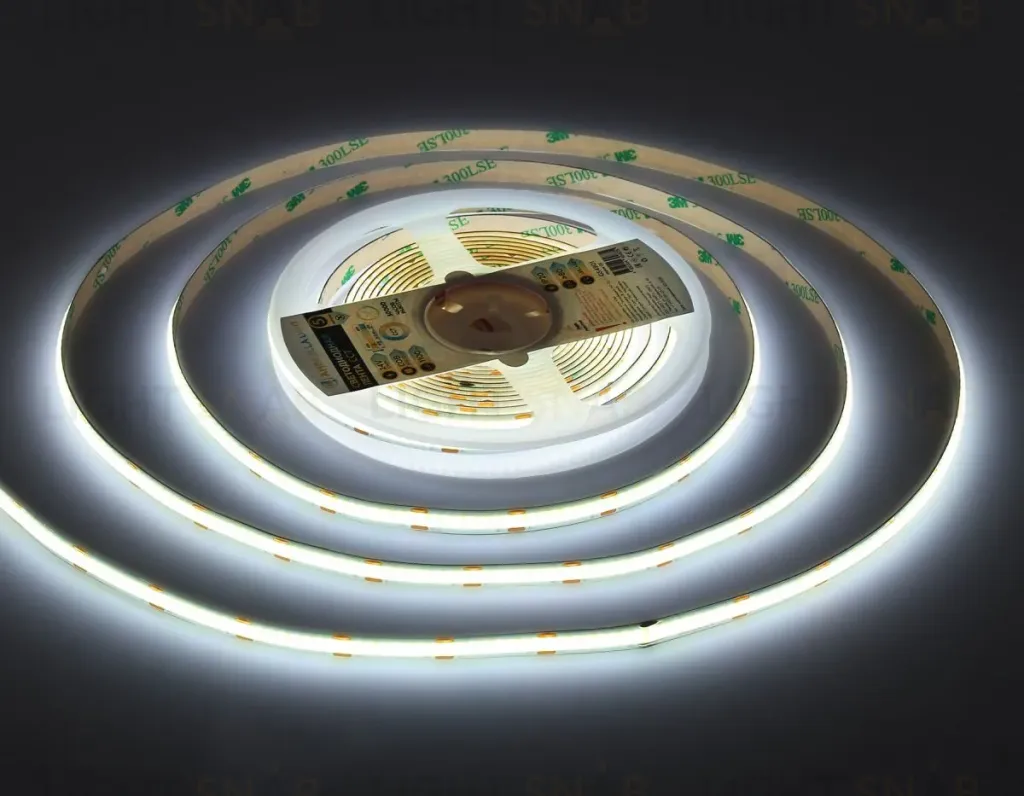 Светодиодная лента Ambrella Light Illumination COB 608Led/ 12W m/ 24V IP20 CCT 3000-6500K/ 5m*8mm*2.2mm (3 конт.) GS4901 GS4901
