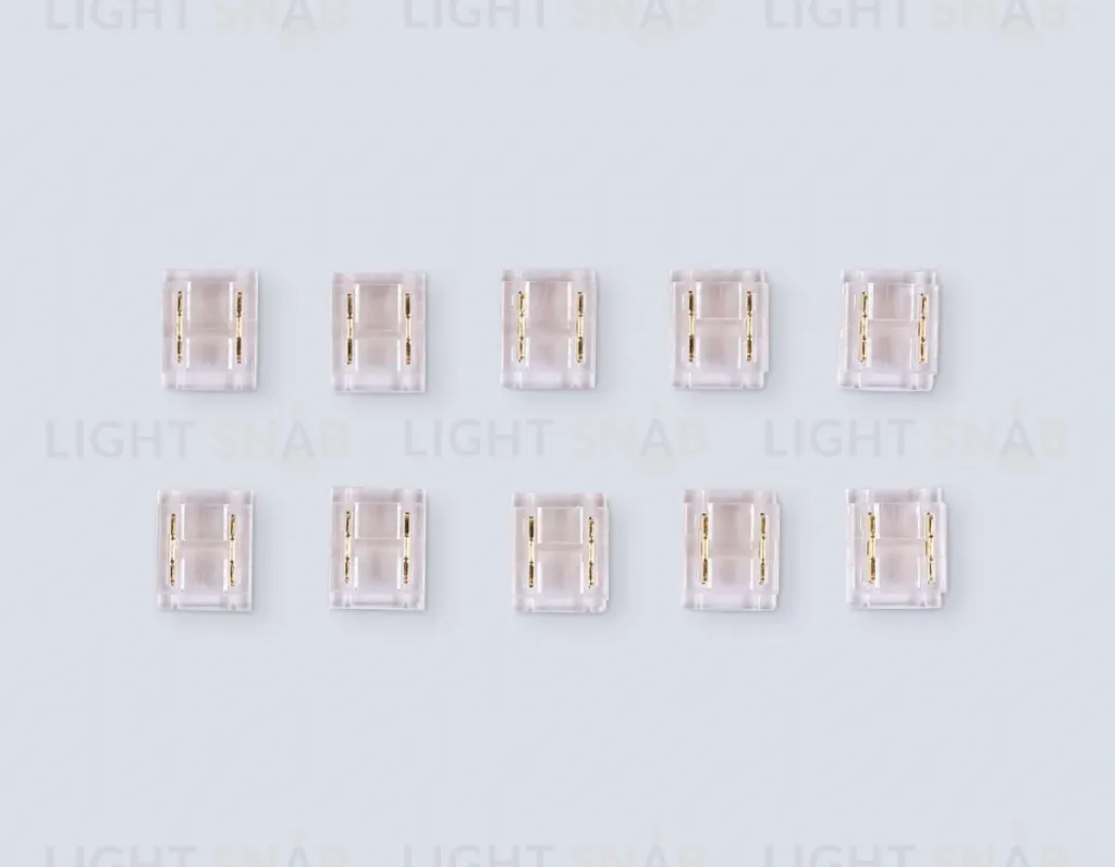 Соединитель прямой Ambrella Light Illumination COB 12/24V для лент 8/10mm (2 конт.) (10шт. в комплекте) GS6361 GS6361
