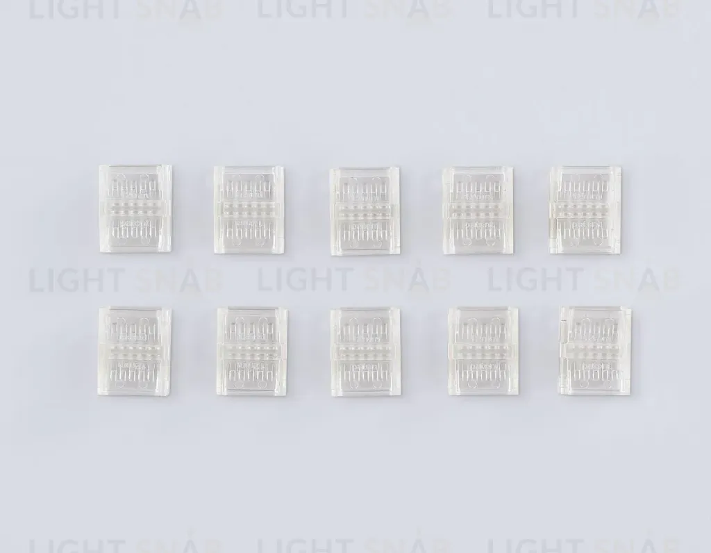 Соединитель прямой Ambrella Light Illumination COB 12/24V для лент 12mm (2 конт.) (10шт. в комплекте) GS6362 GS6362