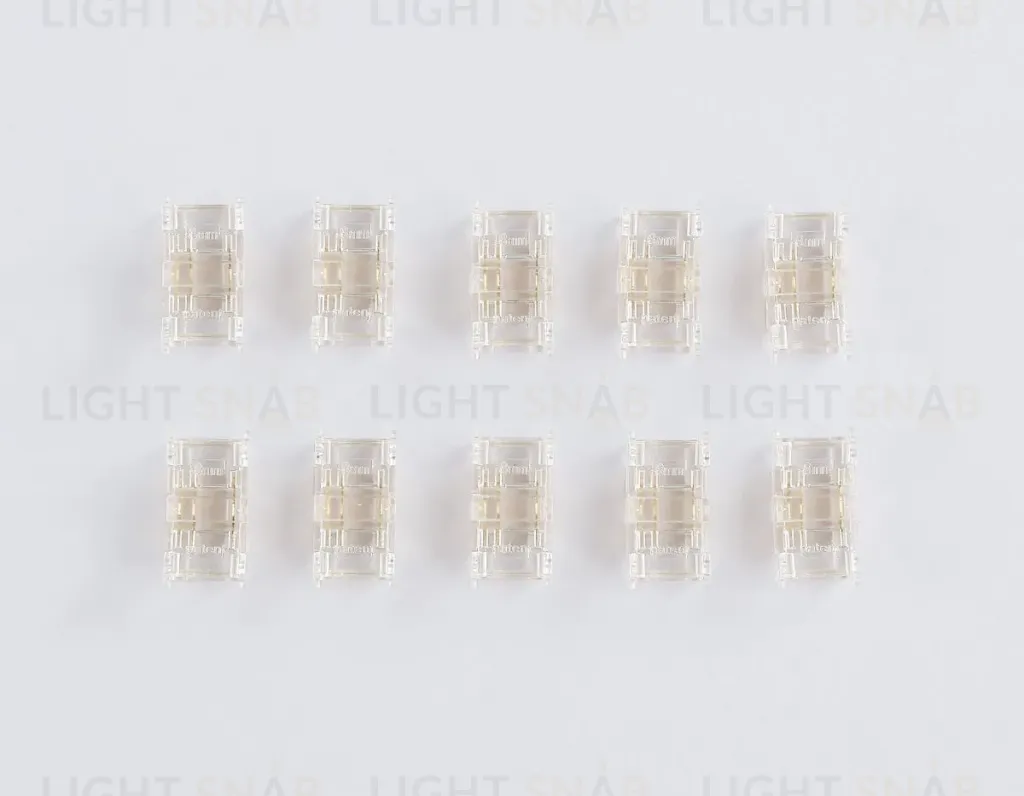 Соединитель прямой Ambrella Light Illumination COB CCT 12/24V для лент 8mm (3 конт.) (10шт. в комплекте) GS6366 GS6366