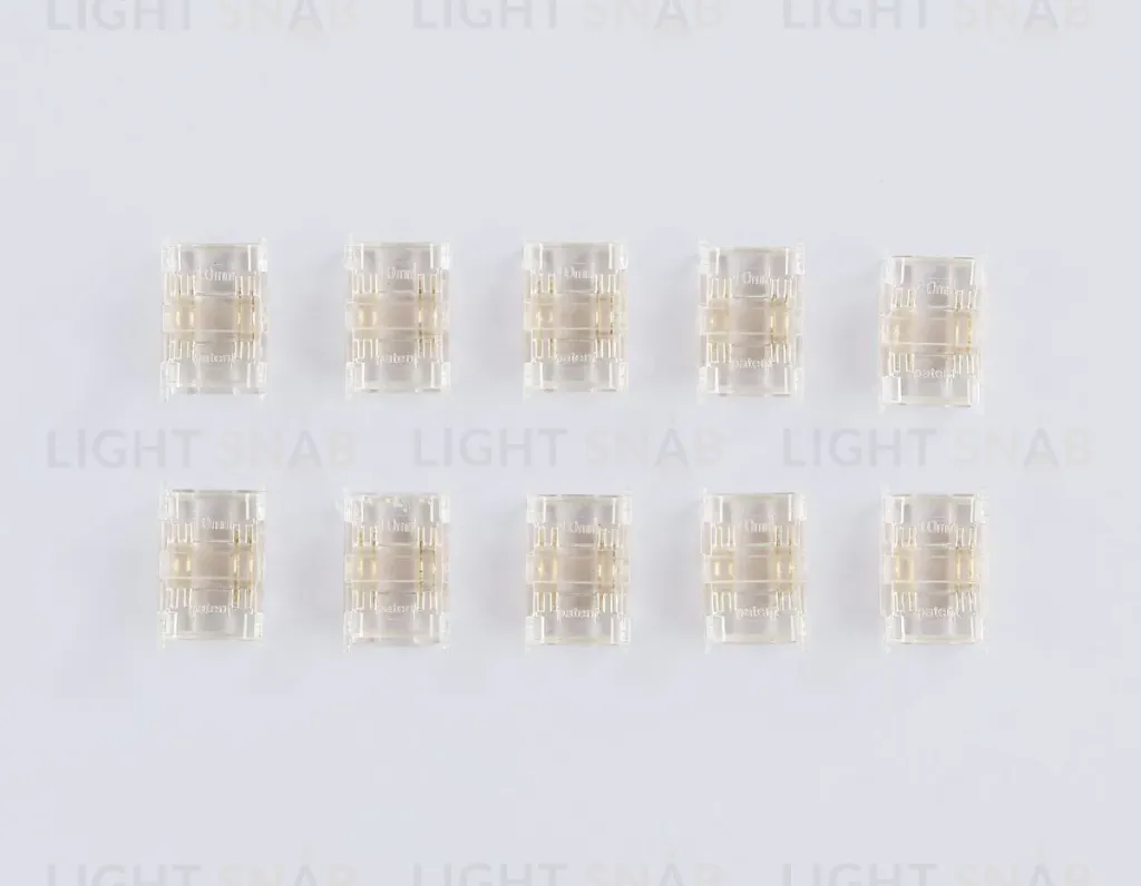 Соединитель прямой Ambrella Light Illumination COB RGB 12/24V для лент 10mm (4 конт.) (10шт. в комплекте) GS6371 GS6371