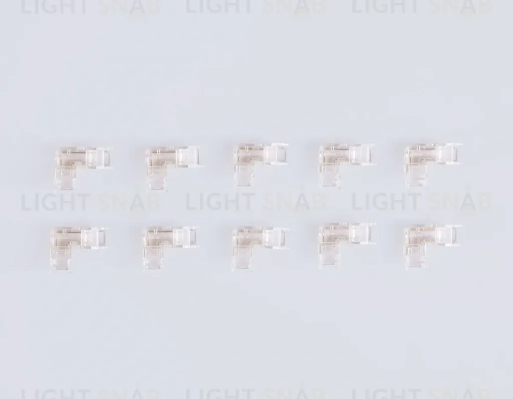 Соединитель угловой Ambrella Light Illumination COB 12/24V для лент 5mm (2 конт.) (10шт. в комплекте) GS6841 GS6841