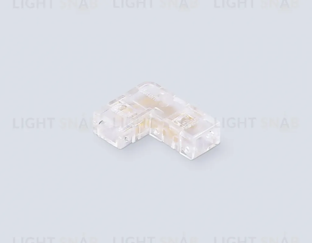 Соединитель угловой Ambrella Light Illumination COB 12/24V для лент 5mm (2 конт.) (10шт. в комплекте) GS6841 GS6841