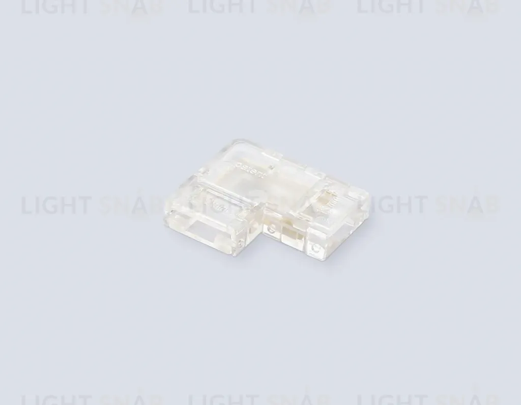 Соединитель угловой Ambrella Light Illumination COB 12/24V для лент 10mm (2 конт.) (10шт. в комплекте) GS6861 GS6861