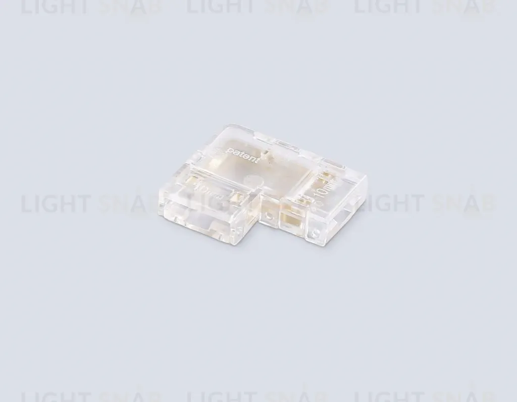 Соединитель угловой Ambrella Light Illumination COB RGB 12/24V для лент 10mm (4 конт.) (10шт. в комплекте) GS6891 GS6891
