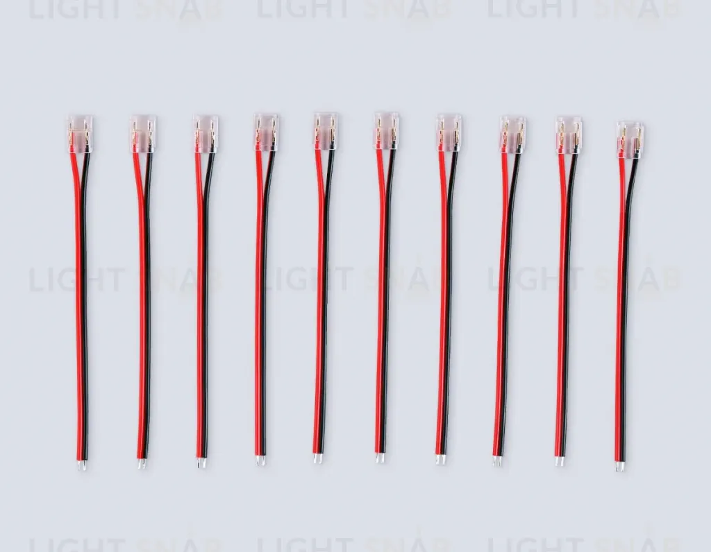 Соединитель гибкий односторонний Ambrella Light Illumination COB 12/24V для лент 8/10mm (2 конт.) (10шт. в комплекте) GS7375 GS7375