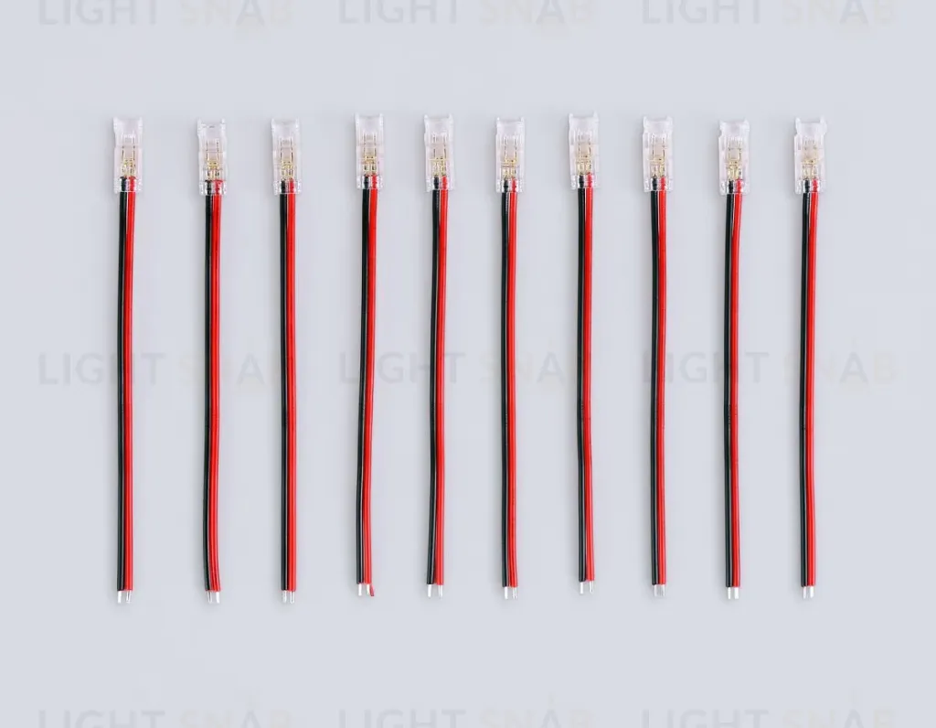 Соединитель гибкий односторонний Ambrella Light Illumination COB 12/24V для лент 5mm (2 конт.) (10шт. в комплекте) GS7373 GS7373