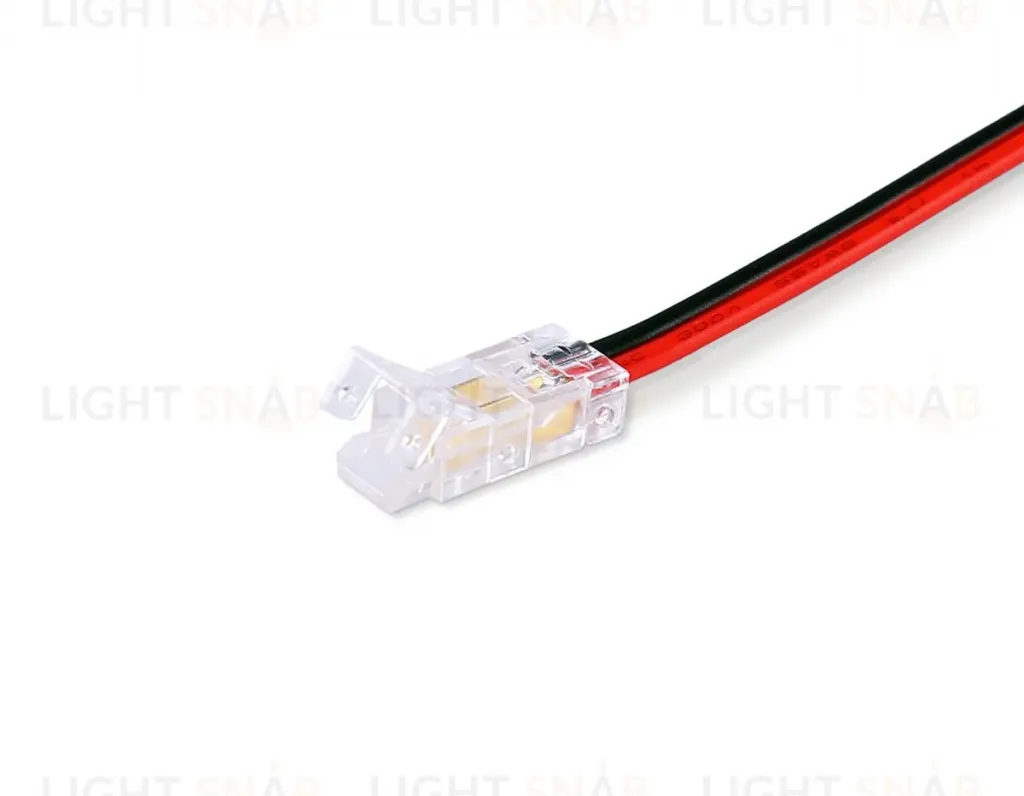 Соединитель гибкий односторонний Ambrella Light Illumination COB 12/24V для лент 5mm (2 конт.) (10шт. в комплекте) GS7373 GS7373