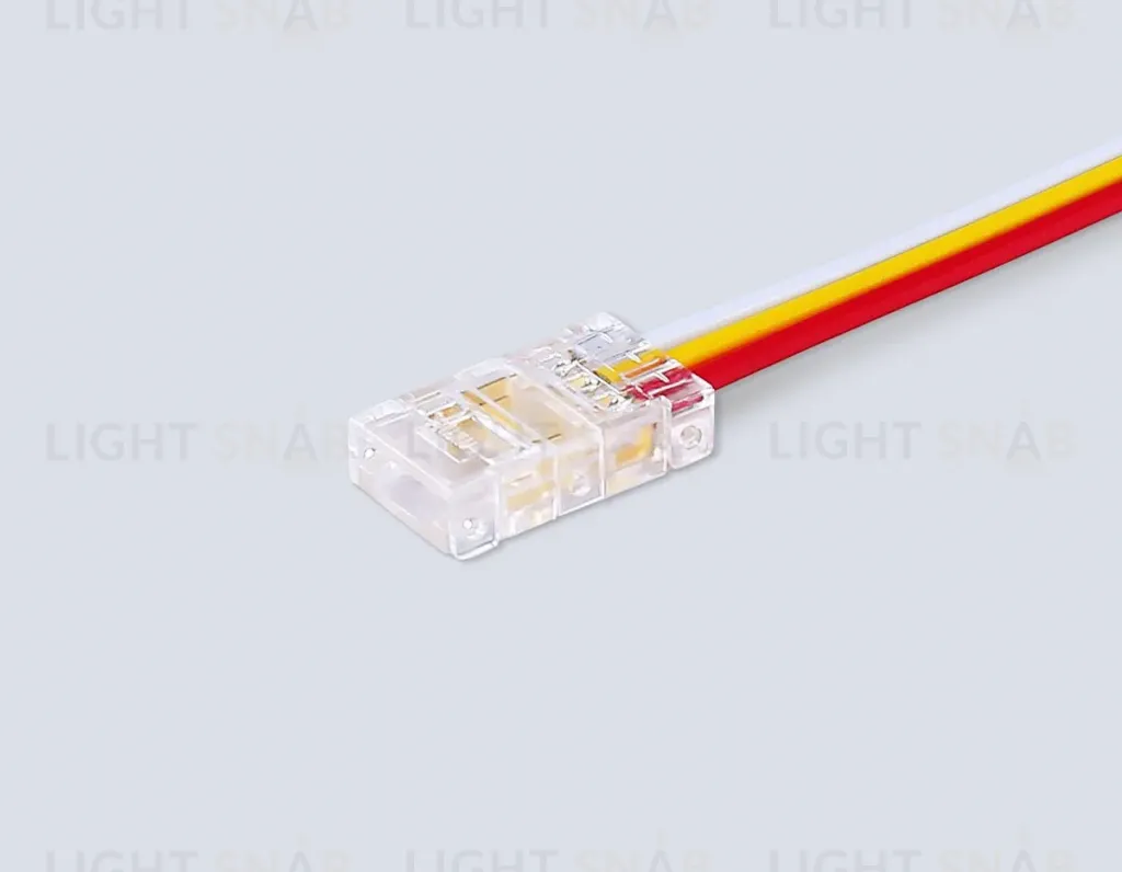 Соединитель гибкий односторонний Ambrella Light Illumination COB CCT 12/24V для лент 8mm (3 конт.) (5шт. в комплекте) GS7406 GS7406