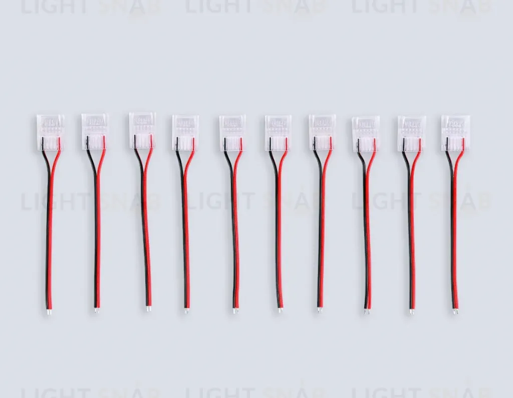 Соединитель гибкий односторонний Ambrella Light Illumination COB 12/24V для лент 12mm (2 конт.) (10шт. в комплекте) GS7378 GS7378