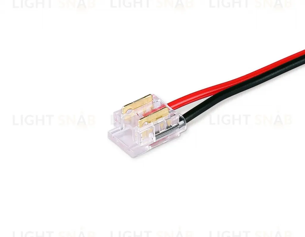 Соединитель гибкий односторонний Ambrella Light Illumination COB 12/24V для лент 8/10mm (2 конт.) (10шт. в комплекте) GS7375 GS7375
