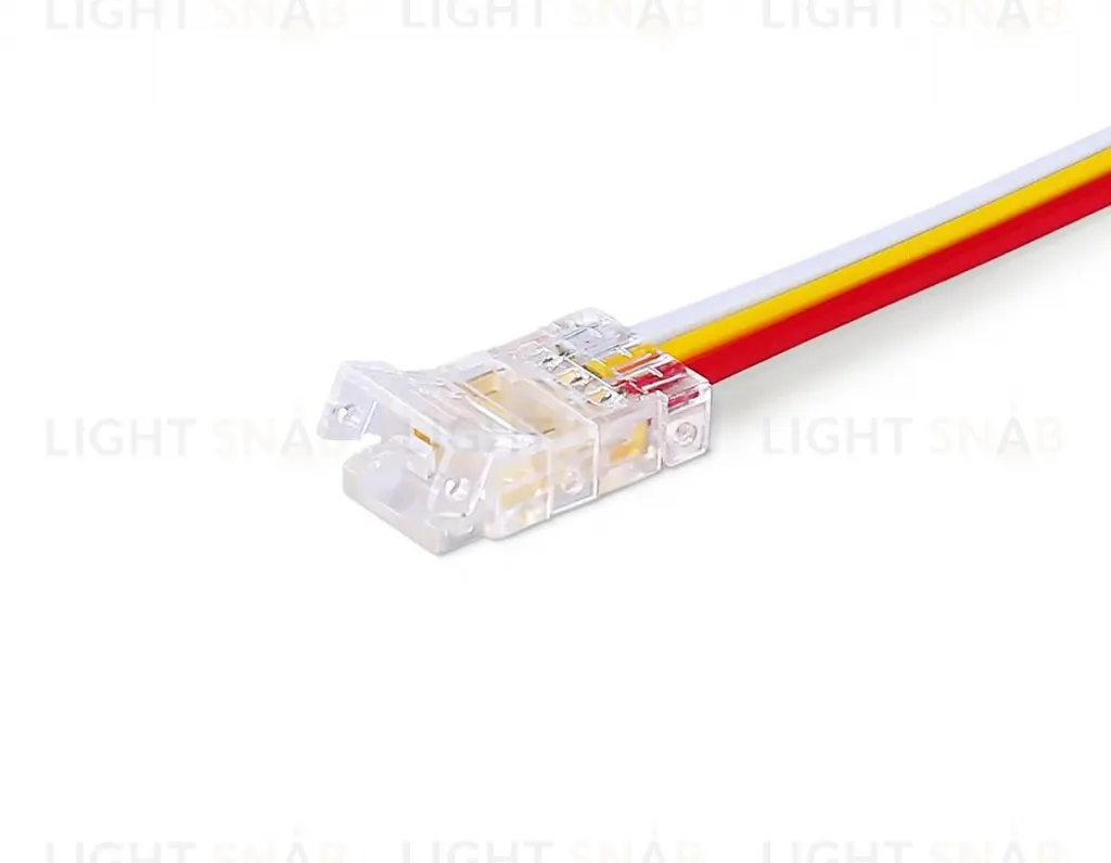 Соединитель гибкий односторонний Ambrella Light Illumination COB CCT 12/24V для лент 8mm (3 конт.) (5шт. в комплекте) GS7406 GS7406