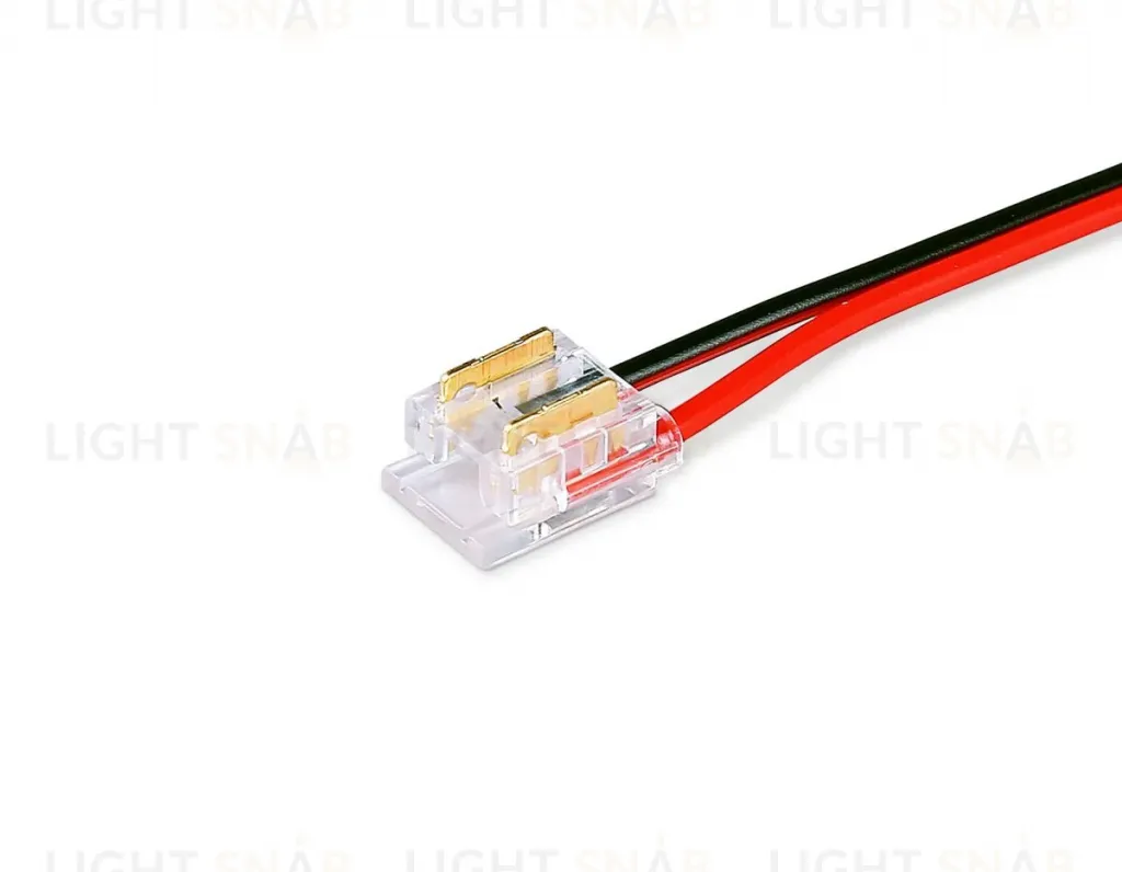 Соединитель гибкий двухсторонний Ambrella Light IlluminationCOB 12/24V для лент 8/10mm (2 конт.) (10шт. в комплекте) GS7895 GS7895