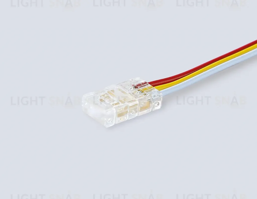 Соединитель гибкий двухсторонний Ambrella Light Illumination COB CCT 12/24V для лент 8mm (3 конт.) (5шт. в комплекте) GS7911 GS7911