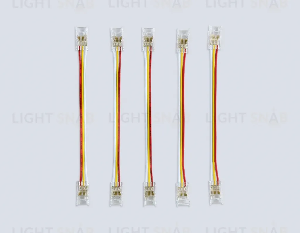 Соединитель гибкий двухсторонний Ambrella Light Illumination COB CCT 12/24V для лент 8mm (3 конт.) (5шт. в комплекте) GS7911 GS7911
