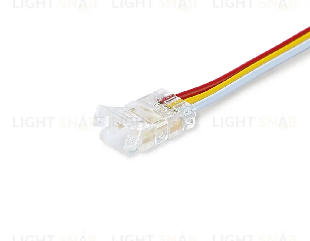 Соединитель гибкий двухсторонний Ambrella Light Illumination COB CCT 12/24V для лент 8mm (3 конт.) (5шт. в комплекте) GS7911 GS7911