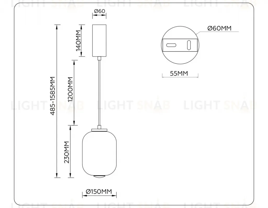 Подвесной светильник Ambrella Light High Light Modern LH11031 LH11031