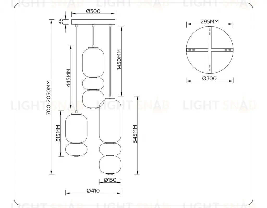 Подвесной светильник Ambrella Light High Light Modern LH11036 LH11036