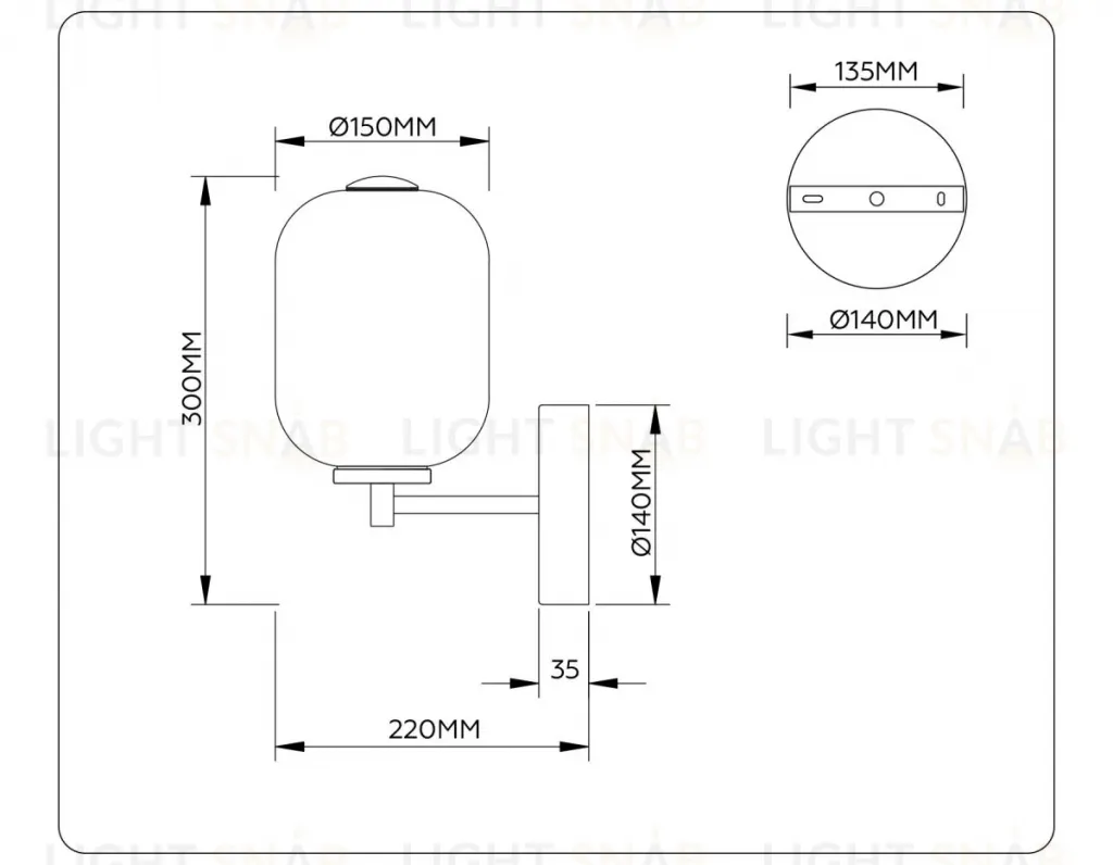 Бра Ambrella Light High Light Modern LH11039 LH11039