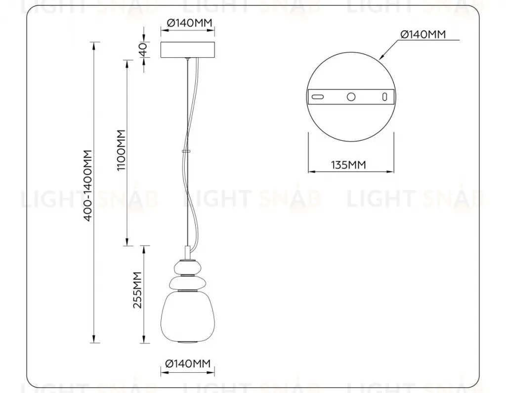 Подвесной светильник Ambrella Light High Light Ceramo Modern LH53161 LH53161