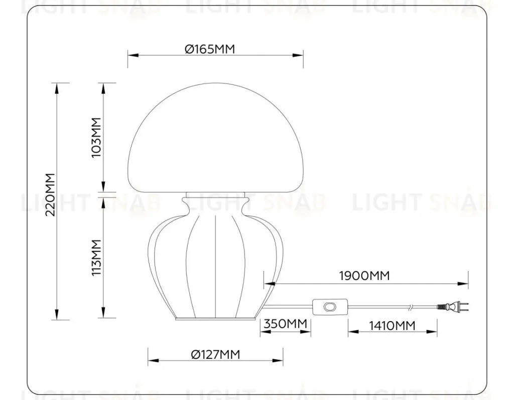 Настольная лампа Ambrella Light High Light Ceramo Modern LH53249 LH53249