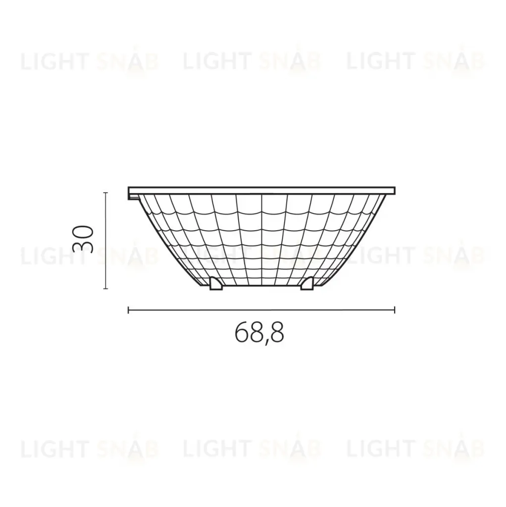Сменная оптика 15G к 2153хх max 30W Lightstar Alta Base 215301 215301