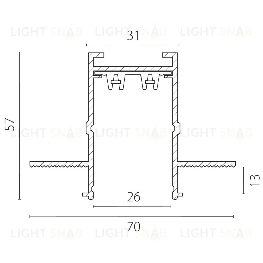 Шинопровод PRO 220V, 2 метра Lightstar Teta Pro 505226 505226