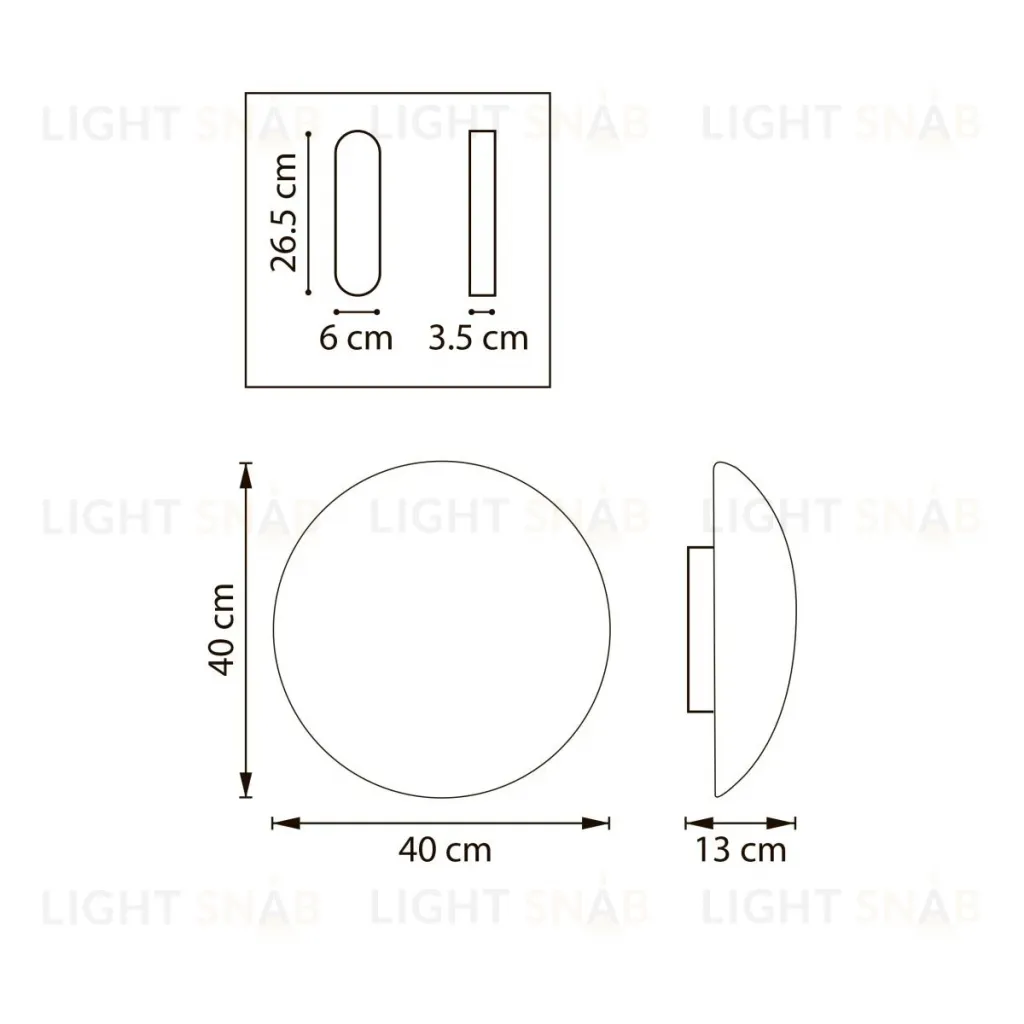 Настенно-потолочный светильник Lightstar Genova 610646 610646