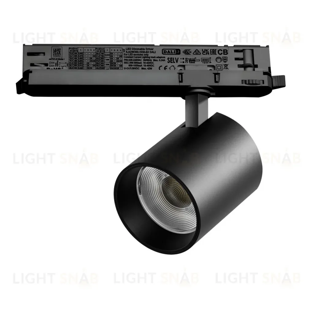 Трековый трехфазный светильник Quattro LED с управлением DALI Lightstar Alta Base A5447DALI A5447DALI