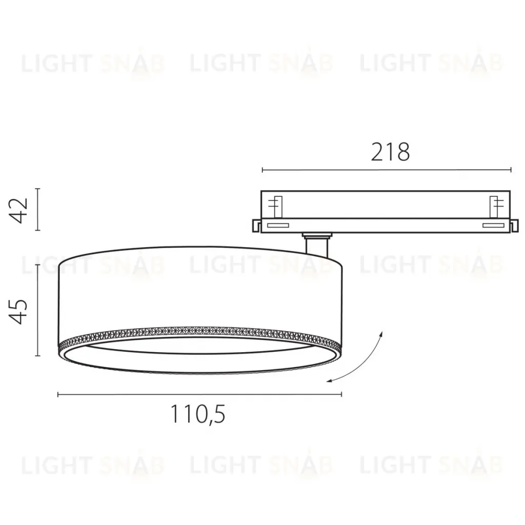 Трековый трехфазный светильник Quattro LED с управлением DALI Lightstar Alta Pro A5637DALI A5637DALI