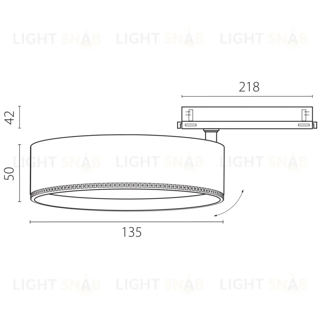 Трековый трехфазный светильник Quattro LED с управлением DALI Lightstar Alta Pro A5736DALI A5736DALI