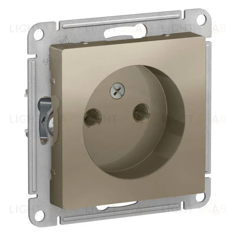 Розетка б/з, 16А, механизм Systeme Electric AtlasDesign Шампань ATN000541 ATN000541