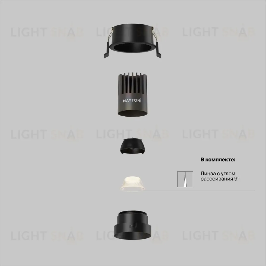 Встраиваемый светильник Maytoni Technical Dip Hight DL123-10W-4K-B DL123-10W-4K-B
