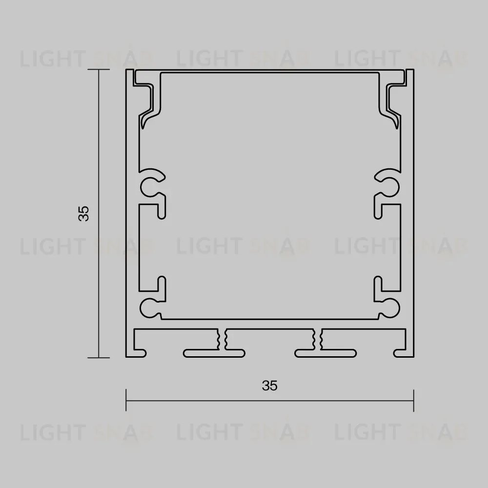 Алюминиевый профиль накладной-подвесной Maytoni Led Strip ALM-3535BT-S-2M 633001 633001