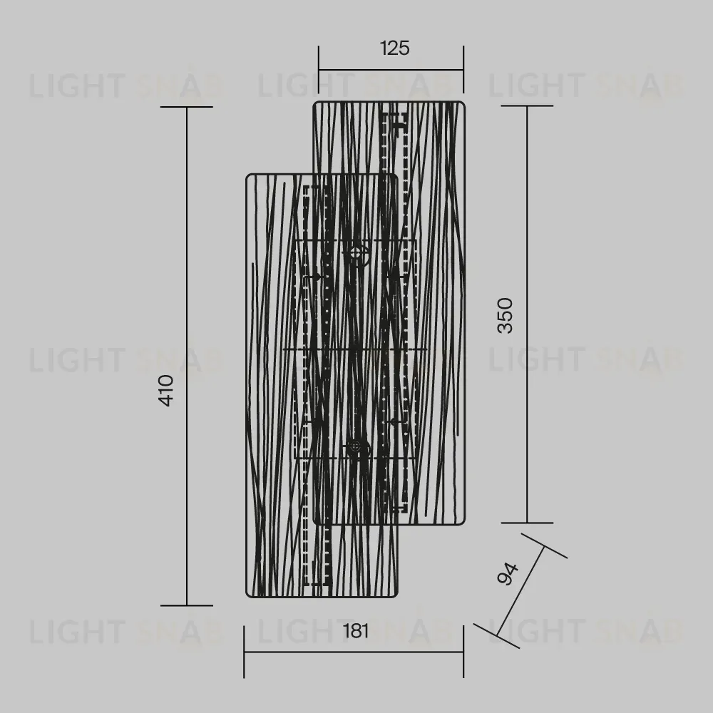 Настенный светильник Maytoni Frostum MOD439WL-L7BSK MOD439WL-L7BSK
